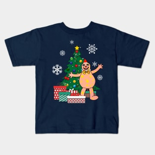 Mr Blobby Around The Christmas Tree Kids T-Shirt